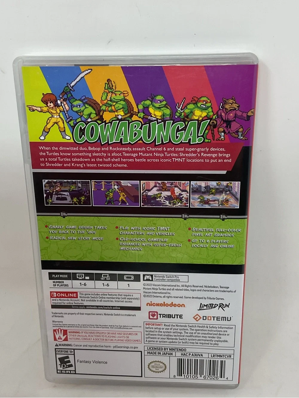 Nintendo Switch Teenage Mutant Ninja Turtles: Shredder's Revenge - Purple Cover